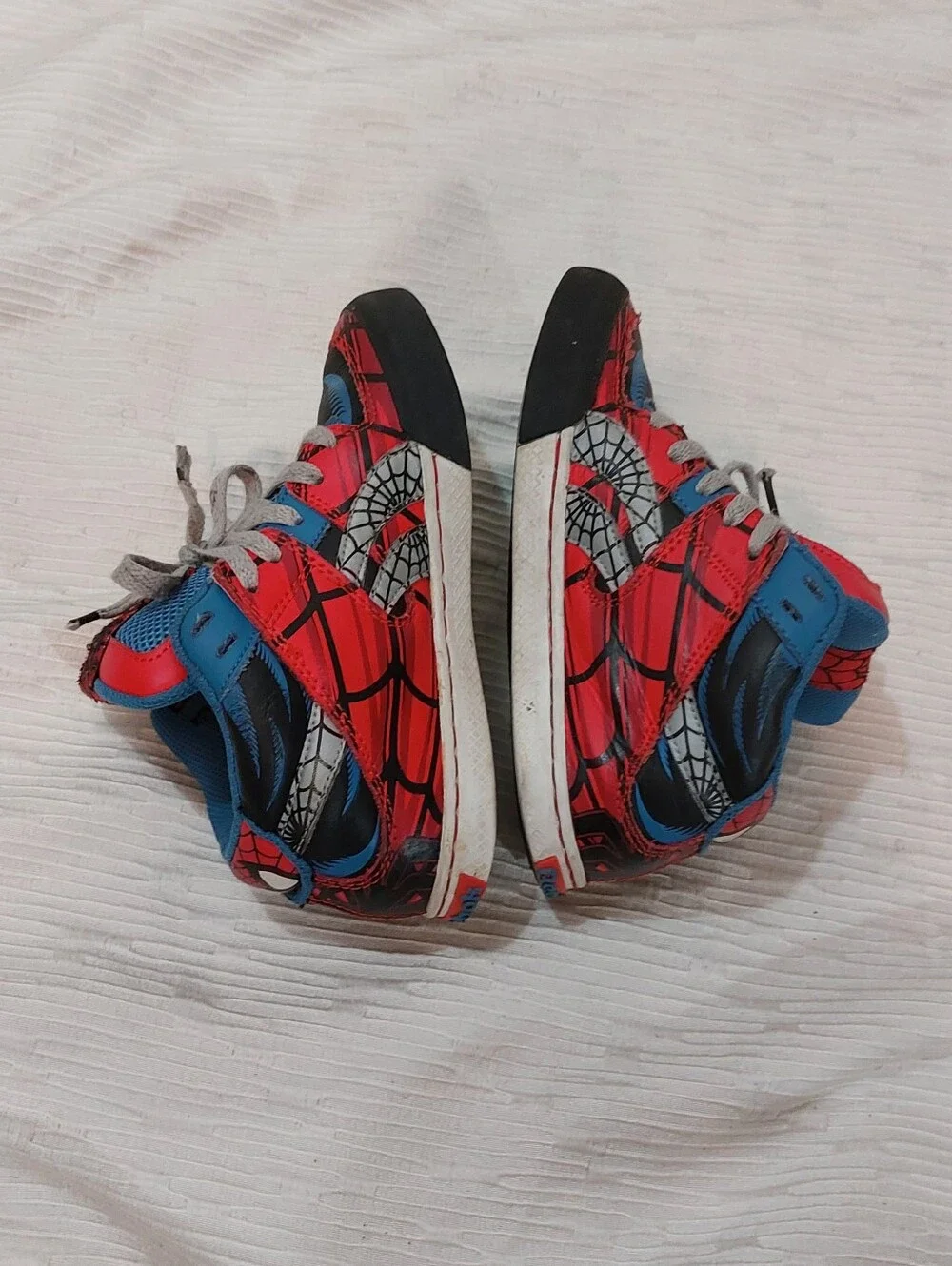 Reebok/Marvel Kids Red and Blue Spiderman-Themed Sneakers Size 12